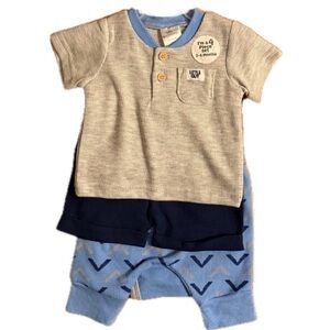 Little Beginnings Baby Boy 4 Piece Set